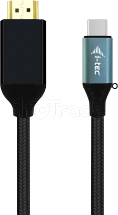 Photo de Cable Adaptateur USB-C I-Tec vers HDMI 1,5m M/M (Noir)