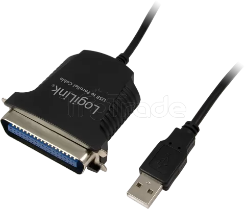 Photo de Cable adaptateur USB vers Parallèle Logilink 1,8 m (Noir)