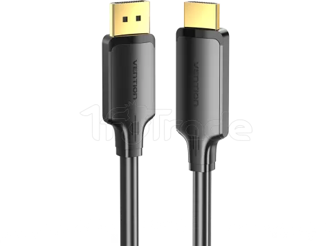 Photo de Cable Adaptateur Vention DisplayPort vers HDMi M/M 1m (Noir)
