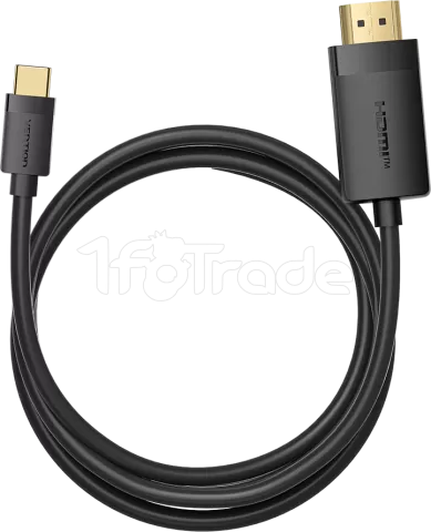 Photo de Cable Adaptateur Vention USB-C vers HDMI M/M 1m (Noir)