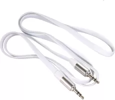 Photo de Cable Audio Jack 3"1/2 Maclean M/M 1m (Blanc)