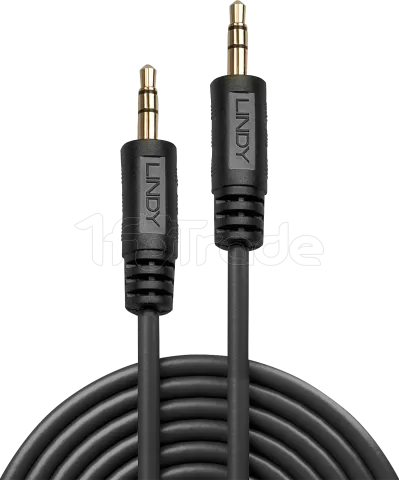Photo de Cable Audio Jack 3,5mm Lindy M/M 10m (Noir)