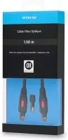 Photo de Cable Audio Optique Toslink D2 Diffusion vers Toslink 1,5m (Noir)