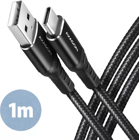 Photo de Câble Axagon USB Type A - Type C M/M 1m (Noir)