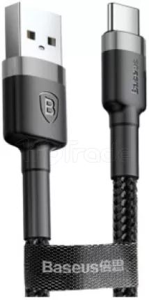 Photo de Cable Baseus Cafule USB 2.0 type A - Micro B M/M 3m (Noir/Gris)