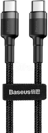 Photo de Câble Baseus Cafule USB Type C M/M 1m (Noir/Gris)