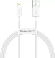 Photo de Câble Baseus Superior USB 2.0 type A vers Lightning M/M 1m (Blanc)