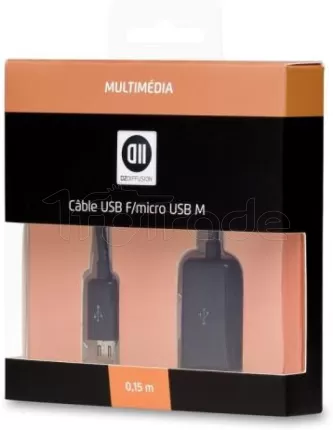 Photo de Cable D2 Diffusion micro USB vers USB femelle (OTG) pour smartphone/tablette