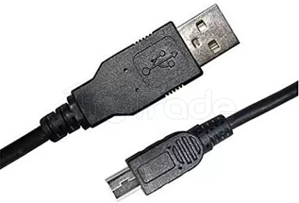 Photo de Cable D2 Diffusion USB 2.0 type A - Mini B M/M 1,5m (Noir)