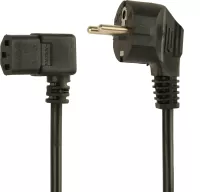 Photo de Câble d'Alimentation CableXpert coudé droit 1,5m (Noir)