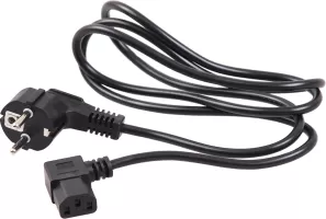 Photo de Cable d'Alimentation coudé Maclean 5m (Noir)