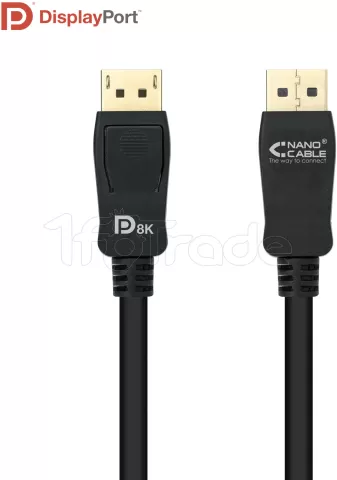 Photo de Câble DisplayPort 1.4 Nanocable 0.5m M/M (Noir)