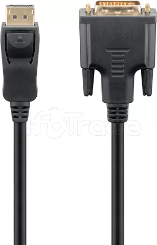 Photo de Câble DisplayPort vers DVI-D Goobay 2m M/M (Noir)