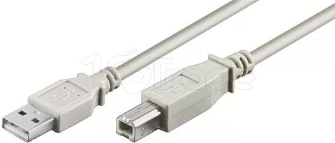 Photo de Cable Goobay USB 2.0 type A - B M/M 1,80m (Gris)