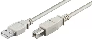 Photo de Cable Goobay USB 2.0 type A - B M/M 1,80m (Gris)