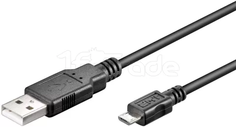 Photo de Cable Goobay USB 2.0 type A - Micro B M/M 1m (Noir)