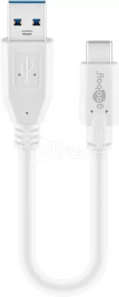 Photo de Cable Goobay USB 3.0 type A - C M/M 20cm (Blanc)