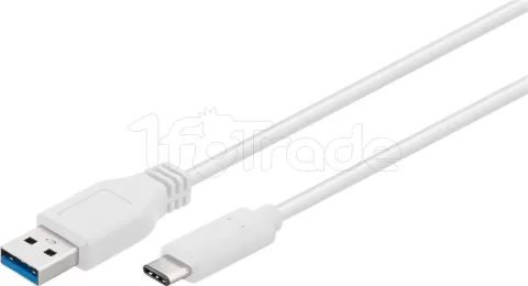 Photo de Cable Goobay USB 3.0 Type C - A 1m MM (Blanc)