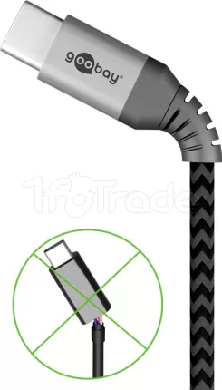 Photo de Cable Goobay USB 3.0 Type C MM 1m (Gris)