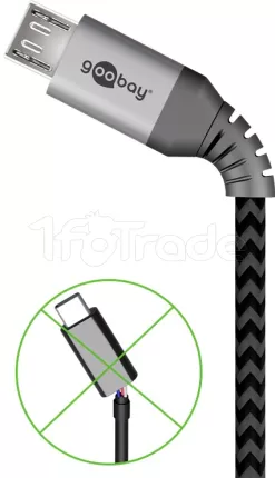 Photo de Cable Goobay USB 3.0 vers Micro USB 2m (Gris)