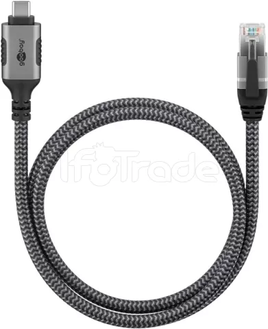Photo de Cable Goobay USB vers RJ45 1m (Gris)