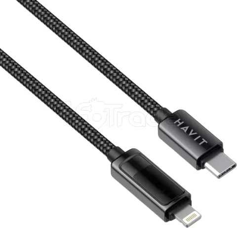 Photo de Câble Havit CB6246 USB-C vers Lightning 1,2m M/M 20W (Noir)