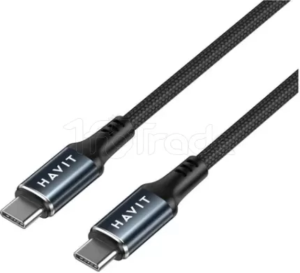 Photo de Câble Havit CB6310 USB-C 1m M/M 60W (Noir)