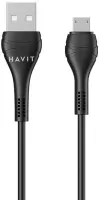 Photo de Câble Havit CB706 USB-A vers Micro-USB 1m M/M 26W (Noir)