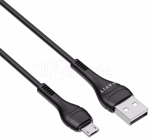 Photo de Câble Havit CB706 USB-A vers Micro-USB 1m M/M 26W (Noir)