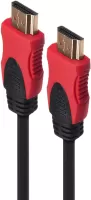 Photo de Cable HDMI 2.0 Maclean 5m M/M (Noir/Rouge)