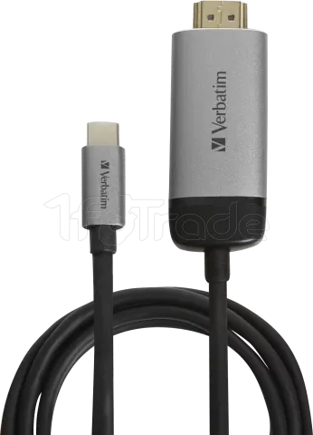 Photo de Câble HDMI 2.0 Verbatim vers USB-C 1,5m M/M (Argent)