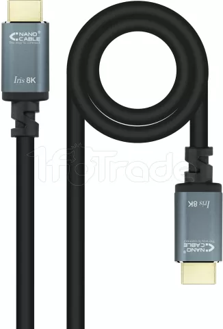 Photo de Câble HDMI 2.1 Nanocable 0.5m M/M (Noir)
