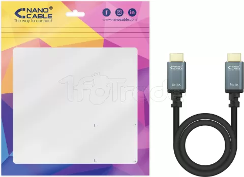 Photo de Câble HDMI 2.1 Nanocable 0.5m M/M (Noir)