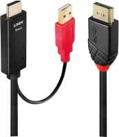 Photo de Câble HDMI Lindy vers DisplayPort 1m M/M (Noir/Rouge)