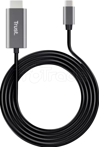 Photo de Cable HDMI Trust Calyx vers USB-C 1.8m (Noir)