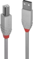 Photo de Cable Lindy USB 2.0 type A - B M/M 3m (Gris)