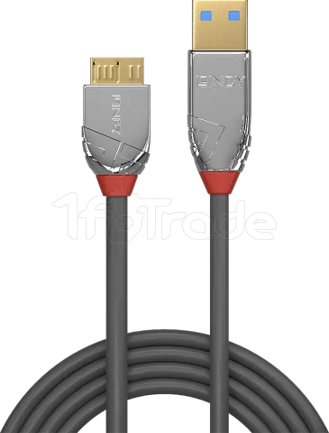 Photo de Cable Lindy USB 3.2 vers Micro B M/M 1m (Gris)