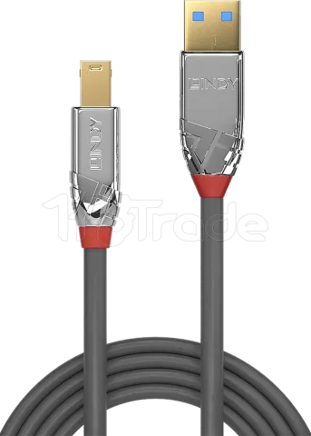 Photo de Cable Lindy USB 3.2 vers type B M/M 1m (Gris)