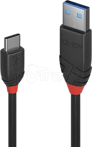 Photo de Cable Lindy USB 3.2 vers type C M/M 50cm (Noir)