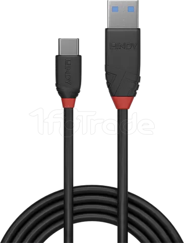 Photo de Cable Lindy USB 3.2 vers type C M/M 50cm (Noir)