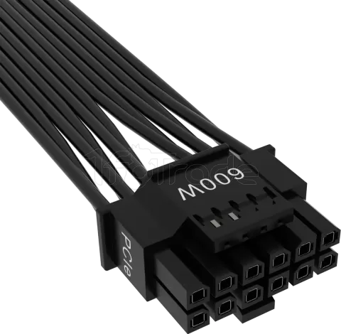 Photo de Cable modulaire Corsair 12VHPWR - 1x PCIe 12+4 pins (Noir)