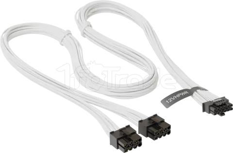 Photo de Cable modulaire Seasonic 12VHPWR - 1x PCIe 12+4 pins (Blanc)