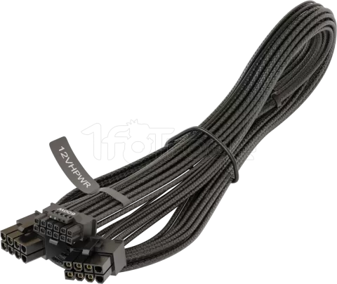 Photo de Cable modulaire Seasonic 12VHPWR - 1x PCIe 12+4 pins vers 2x 8 pins (Noir)