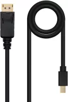 Photo de Cable Nanocable Mini DisplayPort vers DisplayPort M/M 2m (Noir)