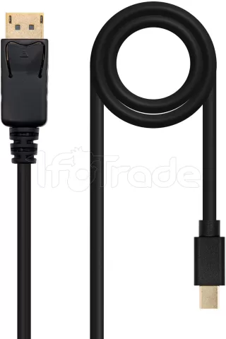 Photo de Cable Nanocable Mini DisplayPort vers DisplayPort M/M 2m (Noir)