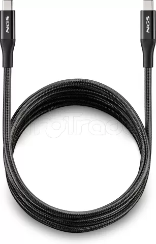 Photo de Cable NGS Knot USB-C M/M -2m 240W (Noir)