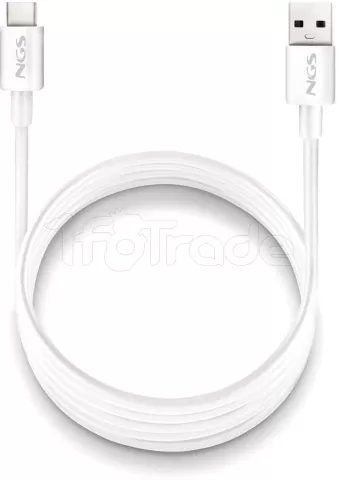 Photo de Cable NGS Zyro USB-A/C M/M 1m 15W (Blanc)