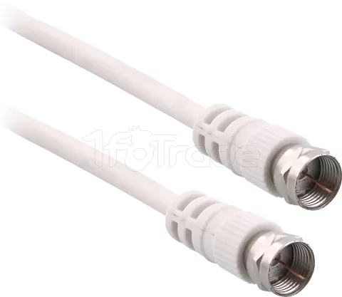 Photo de Câble Satellite Type F T'nB M/M 2m (Blanc)