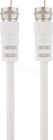 Photo de Câble Satellite Type F T'nB M/M 2m (Blanc)