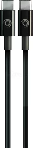 Photo de Câble Tiemme Classic USB type C M/M 100W 2m (Noir)